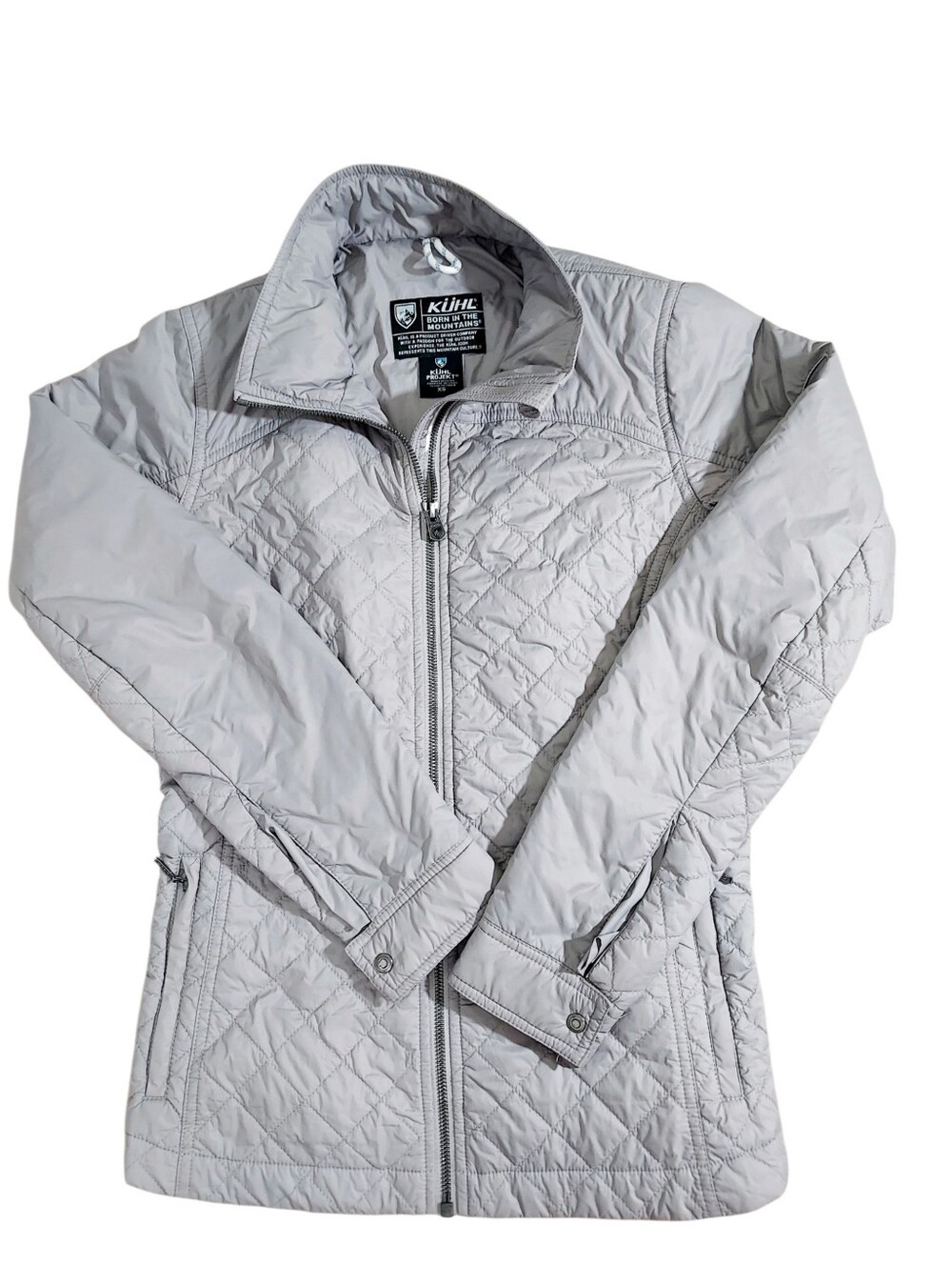 Kuhl Kadence Lightweight Gray Quilted Puffer Jacket XS